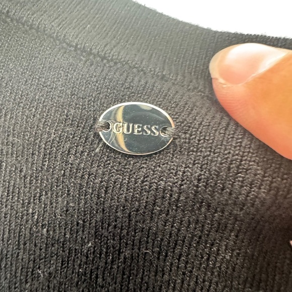 Guess 3/4 Sleeve Sydney Sparkle Dress Black - Picture 3 of 12